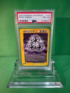 2003 POKEMON AQUAPOLIS BOOST ENERGY 145/147 PSA 8 - Picture 1 of 2