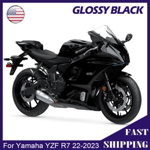 For Yamaha YZF R7 2022-2024 Gloss Black Fairing Kit ABS Injection Full Bodywork - Picture 1 of 16
