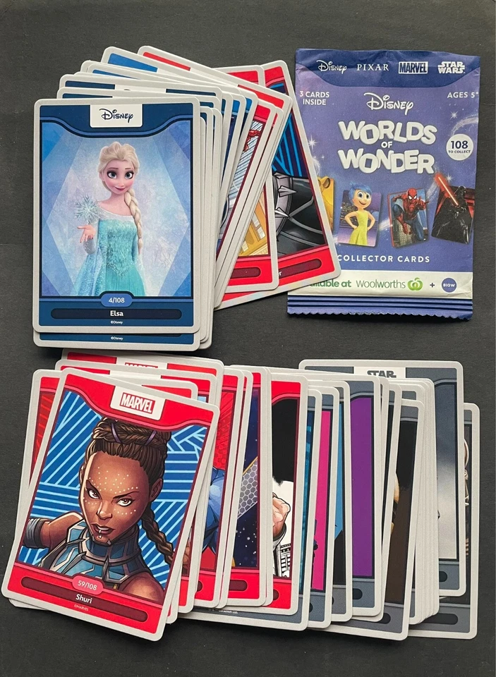 Disney Worlds of Wonders Woolworths Trading Cards PICK YOUR CARD New Star Wars - image 1 of 1