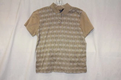CALLAWAY GOLF 60"s Two-Ply Cotton Argyle Womens Golf Polo Size S-B115 - Image 1 of 4