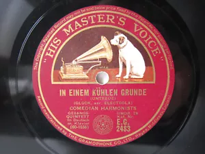 78rpm COMEDIAN HARMONISTS - IN EINEM KÜHLEN GRUNDE / SAH EIN KNAB EIN RÖSLEIN... - Bild 1 von 2