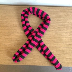 Y2K Harajuku Style Striped Skinny Scarf Knitted Slim Long Narrow Ribbon Scarf ~ - Picture 1 of 31