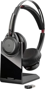 Poly - Voyager Focus UC mit Ladeständer (Plantronics) - Bluetooth Dual-Ear (Ster - Bild 1 von 6