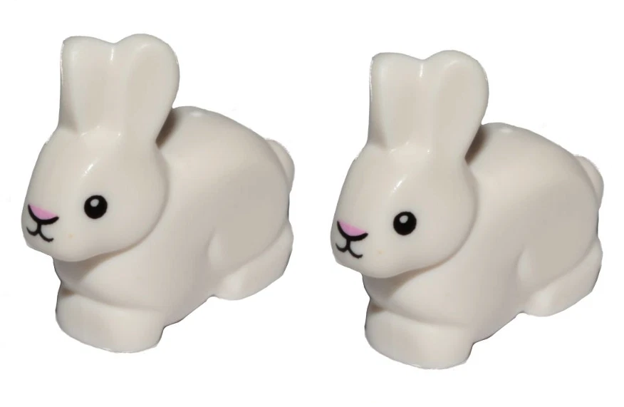 Lego 2x White Rabbit NEW!!! - Image 1 of 1