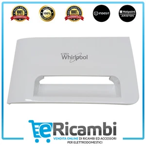 Maniglia Cassetto Detersivo per Lavatrice Whirlpool Ignis 481010487637 Originale - Foto 1 di 2