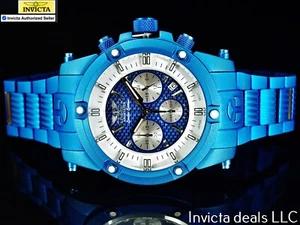 Reloj Tresod para hombre NAVMASTER Chrono CHORRO DE ARENA tono azul cristal zafiro SS - Imagen 1 de 24