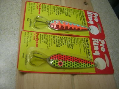NUEVO DOS (2) cucharas Pro King para salmón y trucha - colores surtidos y stock antiguo Foto 1 de 3