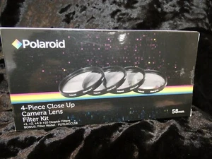 Polaroid 4 Piece Close Up Camera Lens Filter 58mm +1 +2 +4 +10 Diopter Filters - Picture 1 of 3