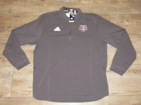adidas Texas A&M Aggies AeroReady Red 1/4 Zip Jacket $80 size Men's Medium Cover
