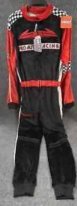 Race Car Driver Costume Jumpsuit Mens Adult LG PJ’s 1pc Cosplay Plush Slim Fit - Picture 1 of 16