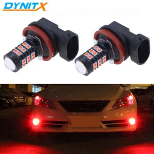DYNITX Lighting Red 2400lm 30-LED H9 H11 Fog Light Driving Bulbs Repalce Lamp - Picture 1 of 7