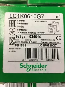 Schneider Electric LC1K0610G7 Contattore di controllo - Foto 1 di 1