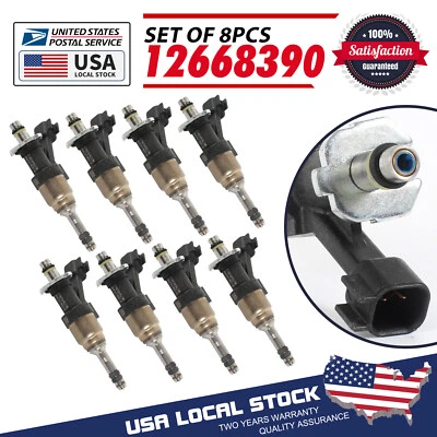 Set of 8 OEM 12668390 FJ1217 Fuel Injectors Fit For Chevrolet Suburban 2015-2017 - Изображение 1 из 4