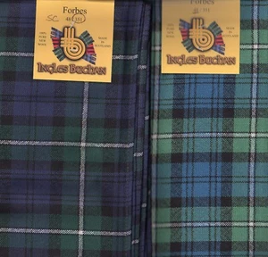 Forbes Clan Tartan Schal schottische Wolle kariert - Bild 1 von 3