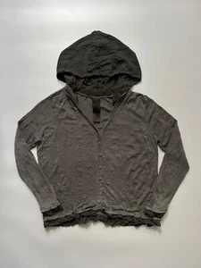 Rundholz cardigan nero etichetta cotone con cappuccio taglia XL - Foto 1 di 9