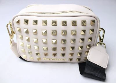 Bolso Bandolera Gio Cellini Para Mujer Detalle Tachonado NC3 Marfil/Dorado Talla Única Foto 1 de 4