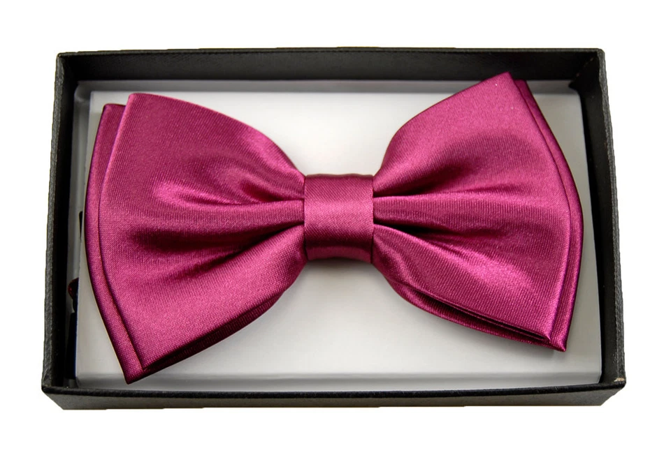 Para Hombres Unisex Boda Fiesta, Esmoquin Sólido Brillante Pajarita Foto 1 de 1