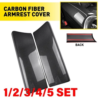 Cubierta de reposabrazos de consola central para Benz W205 X253 W213 estilo fibra de carbono 1-5SET Foto 1 de 4