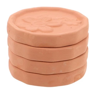 4 piezas cesta de pan hoja aislante calentador de galletas granja terracota - Imagen 1 de 9