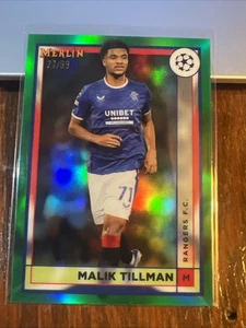 Malik Tillman 2022 Topps Merlin UEFA Club Competizioni Rifrattore Verde #150/99 - Foto 1 di 7