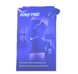 Nike Pro Closed Patella Knee Sleeve 2.0 Size Large Lightweight Breathable New - Picture 1 of 1
