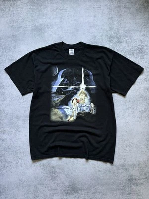 VINTAGE Y2K FAMILY GUY STAR WARS 2007 HUMOR CARTOON MOVIE T-SHIRT MENS SIZE L - Image 1 of 4