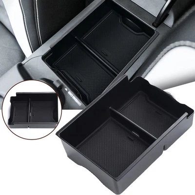 Kit Armrest Car Car Storage Box Storage Box Tool ABS Black Car Accessories - Image 1 of 4