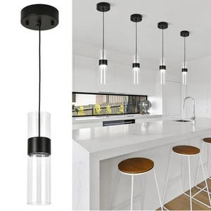Modern Black LED Pendant Light Kitchen Island, Mini LED Kitchen Light Over Si... - Picture 1 of 8