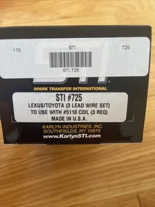 NEW Kaelyn/STI 725 010975007256 Spark Plug Wire Set For Lexus/Toyota - Picture 1 of 3