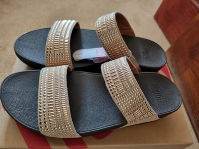 FitFlop Aztek Chada Slide Rose Gold 419-323-080 - Size UK 8 - Slider - Flip Flop - Image 1 of 4