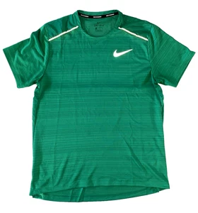 Nike Dri-Fit Miler Reflective Shirt Top (Men’s Medium) 🖤 Emerald Green - Picture 1 of 5