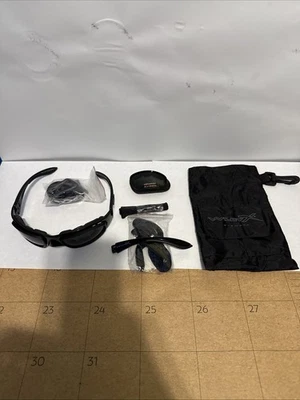 Gafas de sol de seguridad Wiley X Z87-2 SG-1 marco negro y lentes Z87+ Foto 1 de 4