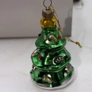 Vintage mundgeblasenes Glas Christbaumschmuck leuchtende Farben 1 7/8" x 3" - Bild 1 von 7