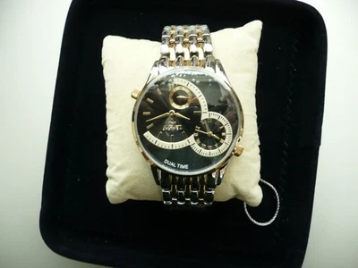 August Steiner AS8141TTG Quartz Dual Time Men's Watch NEW - image 1 of 4