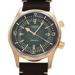 LONGINES LEGEND DIVER BRONZE L3.774.1.50.2 L3.774.1 GREEN DIAL AUTOMATIC MEN'S - Picture 1 of 6