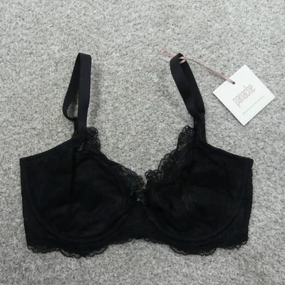 Panache Bra Womens 28FF Black Lace Underwired Plunge Ana 9396 - image 1 of 4