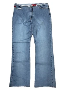 Pantalones de mezclilla vintage Parasuco para mujer 34 tiro bajo acampanados Y2K grunge - Imagen 1 de 6