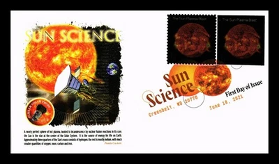 US COVER SUN SCIENCE PLASMA BLAST IMPERFORATE FDC COMBO PANDA CACHET - Image 1 of 2