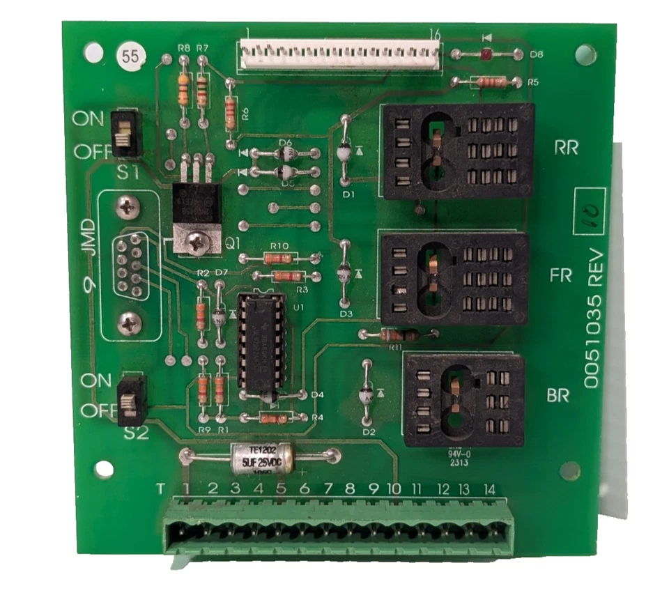 Bell & Howell 0051035 Rev 10 relay board, circuit board, PCB, as shown - Image 1 of 4