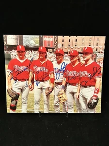 Philadelphia Phillies 1993 ALL-STAR Daulton Kruk Hollins + Signed Photo PSA COA - Picture 1 of 5