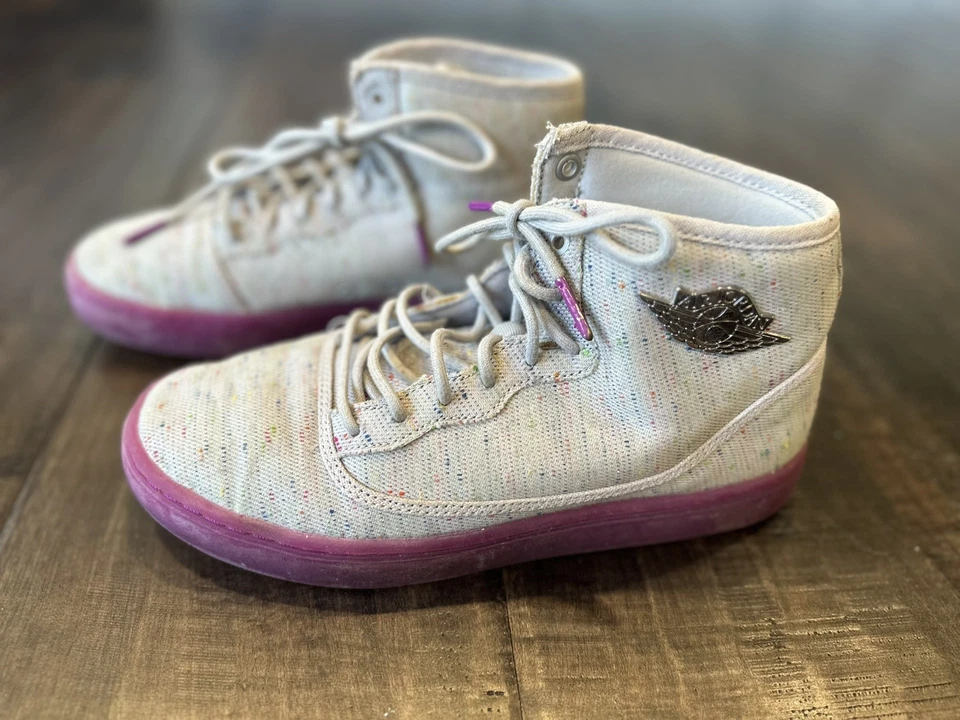 Nike Air Jordan Jasmine GG Wolf Gris Púrpura Anochecer Plata 768927 008 Talla 7y Foto 1 de 4