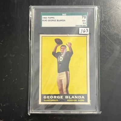 1961 Topps - George Blanda #145 SGC 5.5 - Image 1 of 2