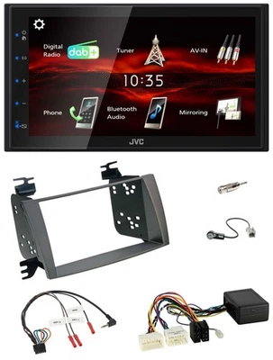 JVC USB Bluetooth Lenkrad DAB 2DIN Autoradio für Hyundai Sonata 2009-2014 aktiv - Bild 1 von 4