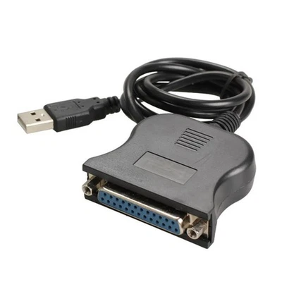 USB DB25 25Pin Male to Female Printer Parallel Port IEEE 1284 LPT Adapter - Image 1 of 4