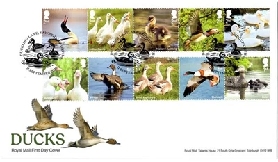 2025 GB DUCKS First Day Cover –FDC  “Duckling Lane” Postmark – *NICE* 11.09.25 - Image 1 of 2