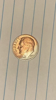 Capa de planchet de diez centavos Rosevelt error como nueva Foto 1 de 4