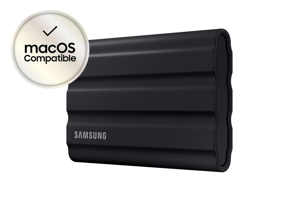 Samsung T7 Shield Portable SSD 2 TB - USB 3.2 Gen.2 External SSD Black (MU-PE2T0 - Image 1 of 4