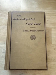 The Boston Cooking School Cookbook Fannie Merritt Farmer 1913 hardcover Antique - Imagen 1 de 18
