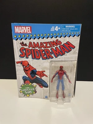 Marvel Legends 4.5” ¡Juego de cartas retro de seis siniestros!  Spider-Man-Hasbro-¡Nuevo! Foto 1 de 4