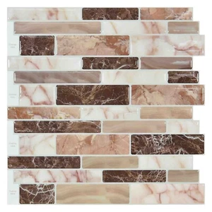 Paquete de 10 pegatinas autoadhesivas para cocina Art3d peeling and palo para azulejos - Imagen 1 de 33